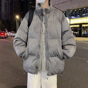 麂皮绒重磅加厚棉衣男冬季宽松保暖面包服立领棉服外套 MY188图片