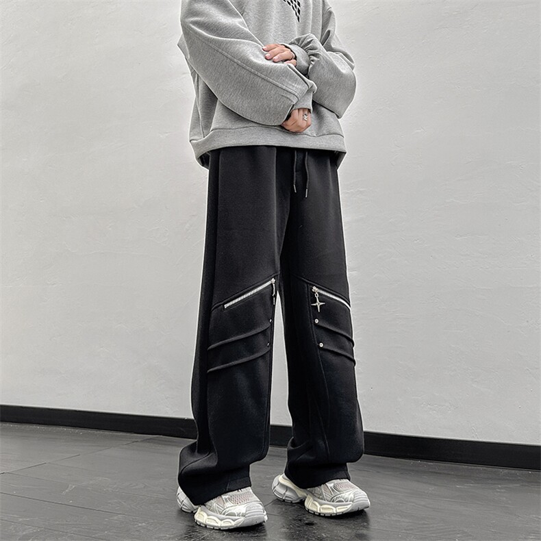 B257-1-N06-P5524秋季新款宽松休闲潮流设计休闲长裤,男装休闲裤,星座B257-1
