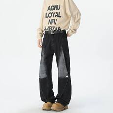 复古工装牛仔裤男水洗做旧D325KZ08P55，男装牛仔裤，电商D325
