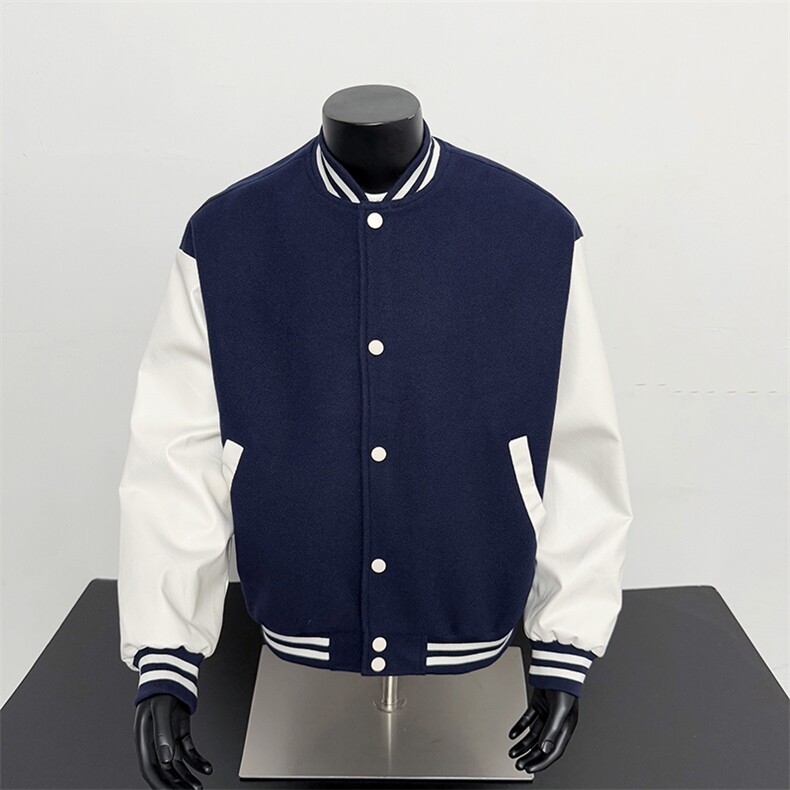假模-美式棒球服男士秋新款百搭夹克外套9112-P68,男装夹克,电商B380（原B361）