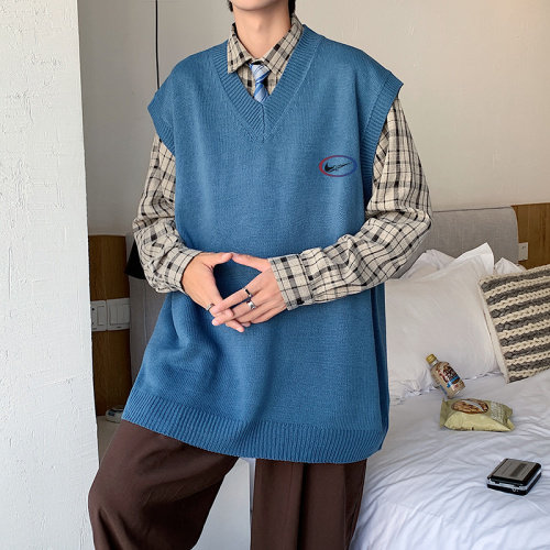 时尚韩版潮流青年坎肩2023秋冬新款马甲男休闲A161-2-MJ2211-P45，男装背心/马甲，电商A161-2