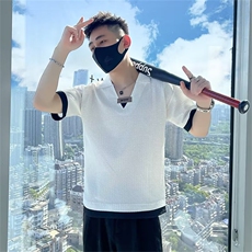圆领黑白T恤上衣短袖撞色原版质量M-3XLT139，男装T恤，星座1116A-2（原606A-1）
