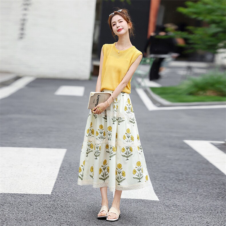 套装裙2025夏新款巨好看的韩系绝美漂亮小香风减龄无袖出游两件套,女装套装/套裙,奕薇雅