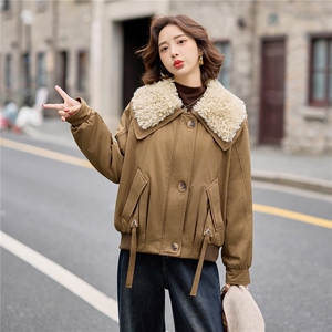 2025冬季女装新款大量现货时尚休闲加绒加厚保暖派克服图片