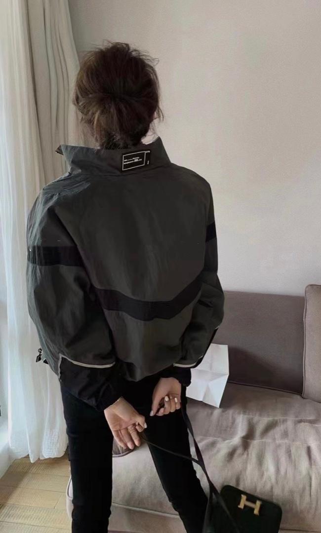 百搭气质高级显瘦休闲拼色外套,女装其它,L·H·X