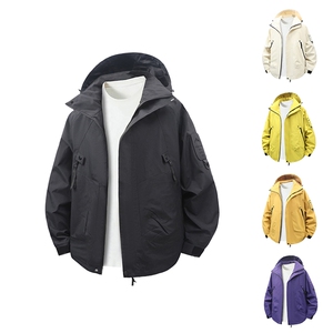 25新款男士山系风连帽工装外套冲锋衣男女防风户外登山服2518-P40图片
