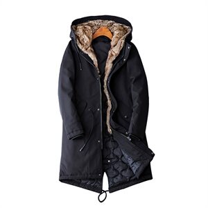 男士中长款棉袄外套2020冬季新款棉服加厚保暖羽绒棉衣DS219T图片