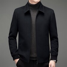 D-A211初春男士新款毛呢大衣羊毛外套呢子夹克P340，男装毛呢大衣，电商B360