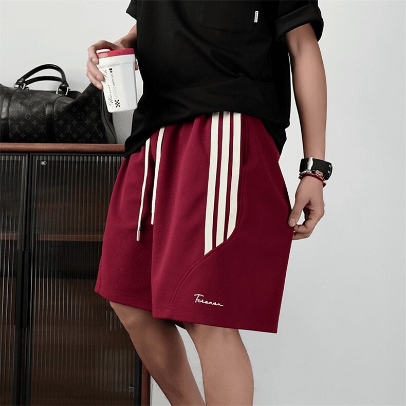 篮球运动短裤男夏季薄款宽松五分裤三条杠裤子休闲中裤BM310P28，男装牛仔裤，星座1013-5