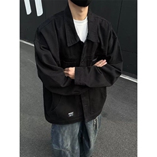 春秋季水洗做旧牛仔夹克男美式J3568P68，男装夹克，星座1116-2