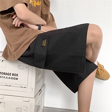 港风大口袋工装短裤男中裤男休闲潮流五分裤男DK77028P40控58，男装牛仔裤，星座227-7