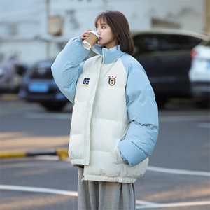 现货 抖音得物可供视频 三防加厚羽绒拼接棉衣外套面包棉服 86618图片