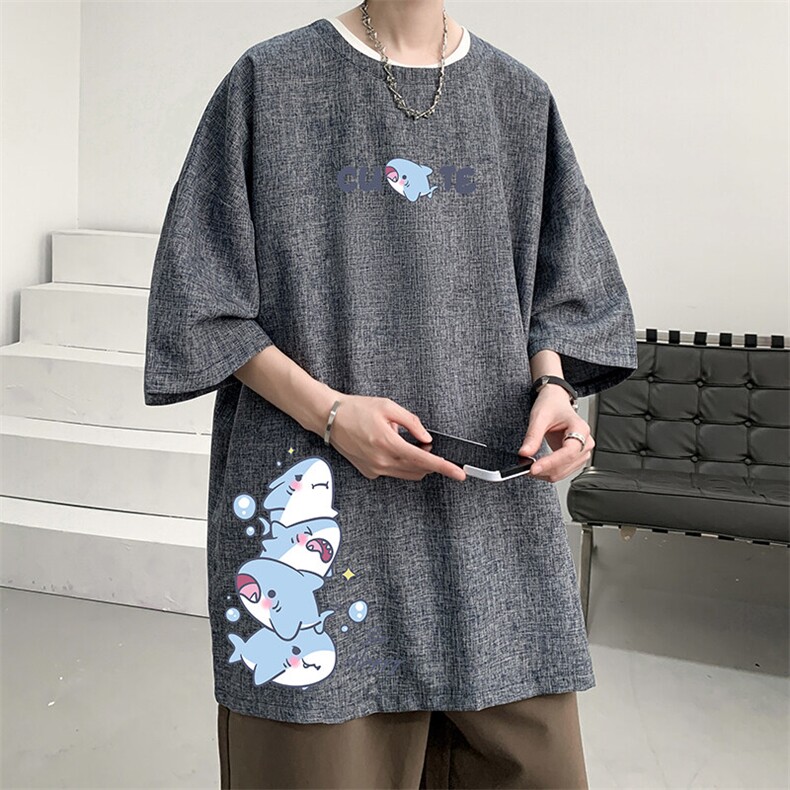 风复古亚麻短袖男棉麻t恤男半袖ZT71432-P35,男装T恤,电商A040