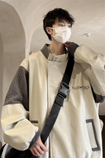 1港风肩膀民族风大码M-5XL情侣女皮衣夹克外套男JK8756P110控149，男装民族服装，星座226-2