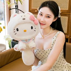壮壮熊网供 变身西高地凯特猫生日礼物女生热卖可爱安抚玩具