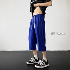 冰丝七分裤男大码速干短裤男五分裤QK72305-P25，男装休闲裤，电商A040