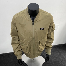 美式复古风棒球服夹克大口袋贴标痞帅百搭休闲外套J608618TP75，男装夹克，电商A247