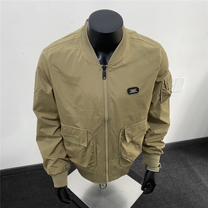 美式复古风棒球服夹克大口袋贴标痞帅百搭休闲外套 J608618  TP75图片