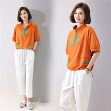 2022夏装新款时尚透气休闲套装两件套，女装套装/套裙，深水步