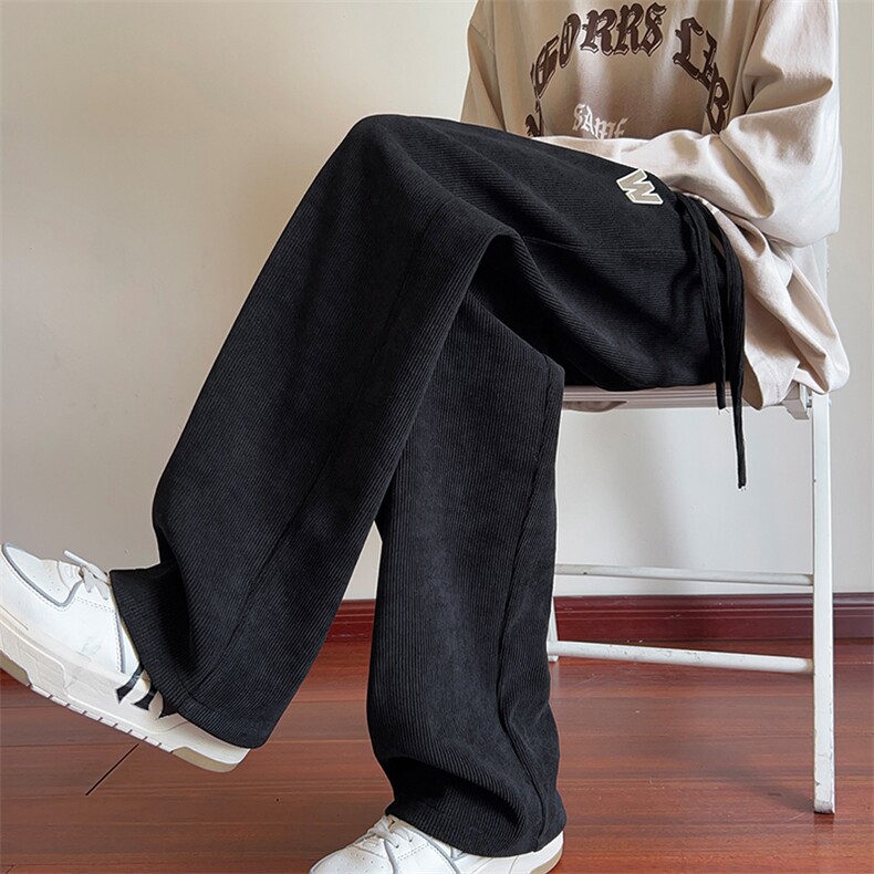 供抖音高品质 大休闲裤男裤子阔腿裤416B-1-KL702-P50 限68图片