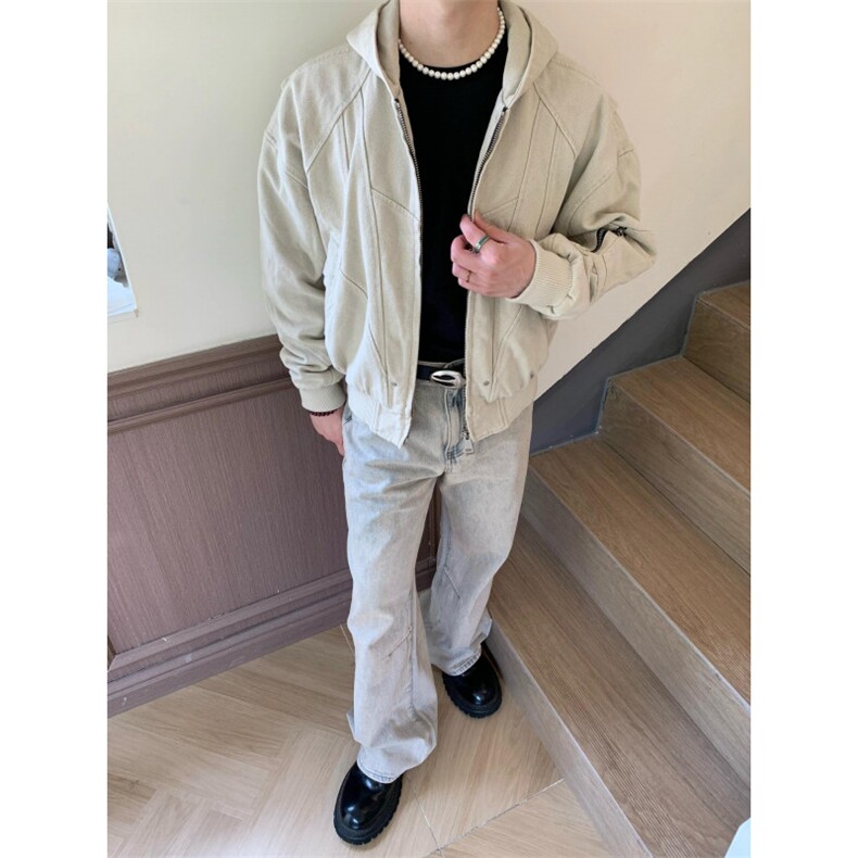 网络图现货机车服夹克男秋冬新款潮流宽松外套RT149-P110图片