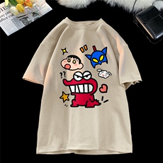 地毯夏季时尚百搭圆领宽松卡通印花纯棉短袖T恤T61113P30控48，男装T恤，电商A268A