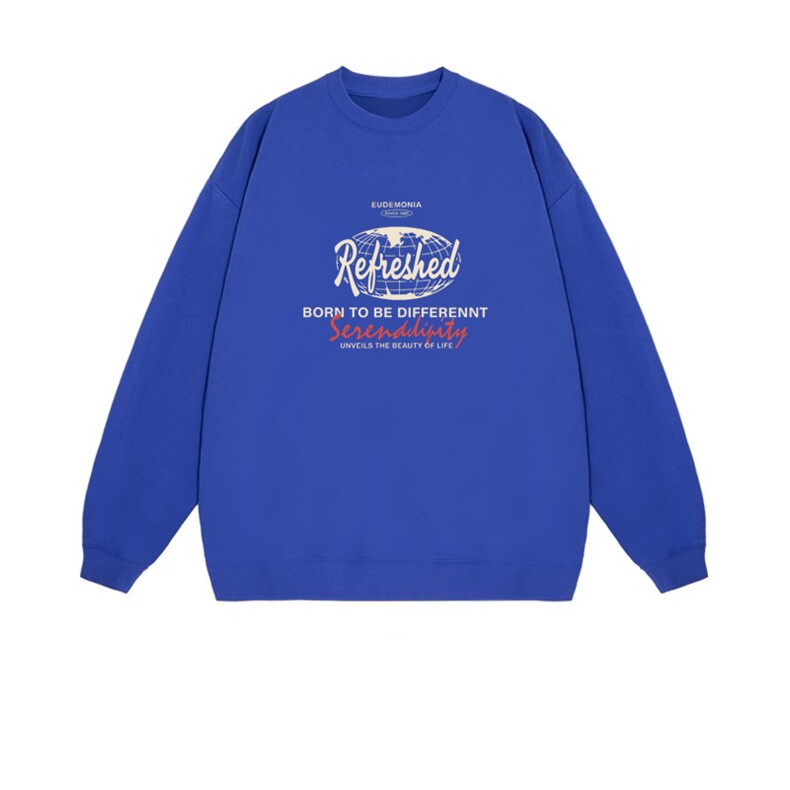 2025年秋季套头长袖时尚百搭通勤简约休闲，女装卫衣/绒衫，花可