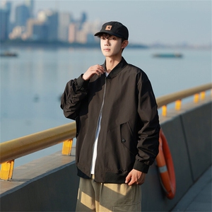 春季飞行服夹克外套男简约休闲百搭棒球服上衣 迷彩P65 JK837-P60图片