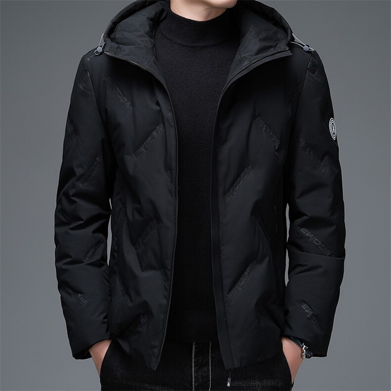 冬季新款中年纯色连帽羽绒服爸爸装加厚保暖男装DFLDY3005-P240,男装羽绒服,电商B212（原钱塘6029）
