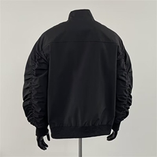 抖音得物美式潮休闲夹克春季立领纯色复古工装加厚棉服外套AMY01，男装夹克，电商A443