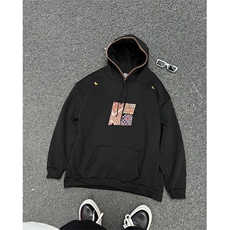 加绒加厚冬款男连帽卫衣图案刺绣保暖棉袄外套WY123P55，男装棉衣，星座1013-1