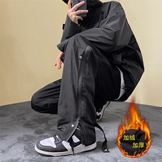 美式机能风冲锋裤男秋冬工装加绒裤子运动高街冬季休闲长裤~BK202，男装休闲裤，星座601-2
