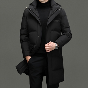 DF621钱塘2020-2时尚休闲冬季厚款长款中年男士羽绒服P335图片