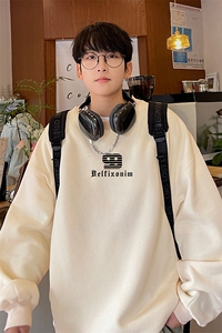 ！ 圆领卫衣男装港风长袖T恤男外套男WY188-P28图片
