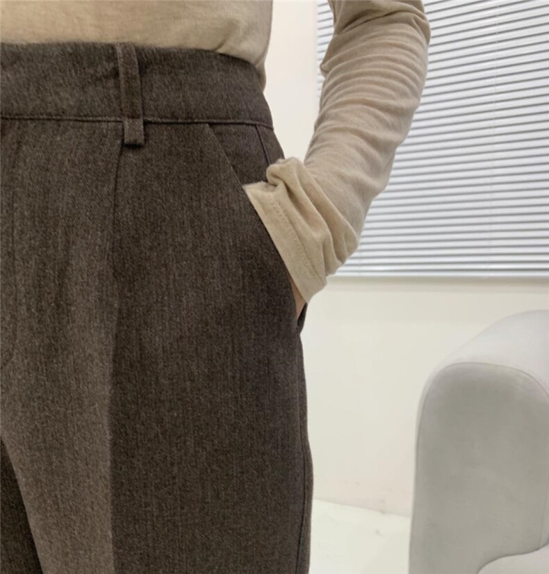 〖现货〗秋冬新款韩版加厚昵料抗皱裤子，其它，炽元素