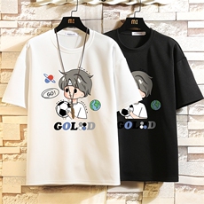 TK28207-P25春夏季七分袖t恤男大码五分袖男短袖中袖砖墙挂拍，男装T恤，电商A040A