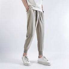 哈伦裤休闲裤男宽松型潮薄夏潮流纯色长裤时尚潮牌束脚KK116-P40，男装休闲裤，星座911-3