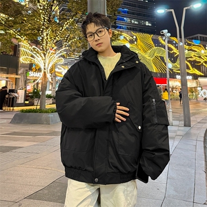棉服男冬季新款港风宽松连帽棉衣MF9006-P90图片