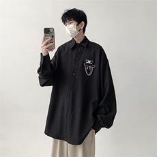 宽松港风长袖衬衫男KD626-P30，男装衬衫，电商D312-1