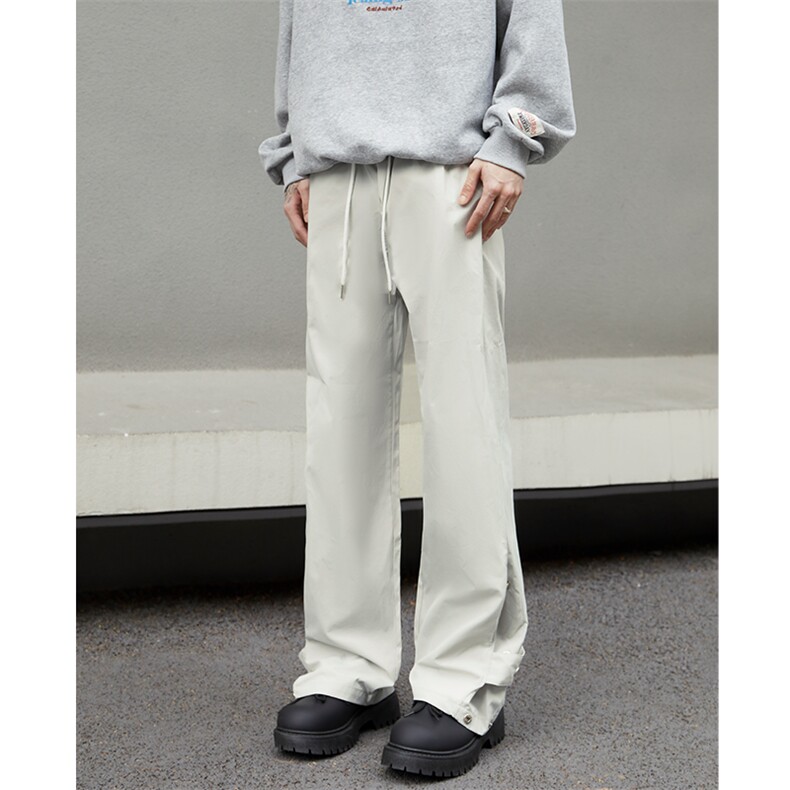 K814-特P35现货男女同款户外登山裤修身排扣裤微喇大码冲锋裤,男装休闲裤,电商B327