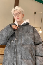 港风潮牌宽松百搭立领夹棉加厚保暖棉服男XZ213-M2388-P138控168，男装棉衣，星座213