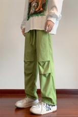 美式潮流休闲裤男港风宽松直筒拖地裤束脚裤卫裤KP811P45，男装休闲裤，星座1204-3