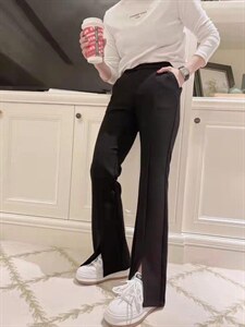 新款百搭前裤角口开衩神裤,其它,L·H·X