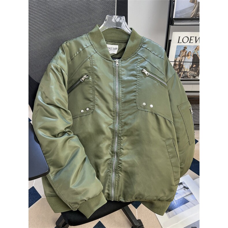 1506-1/MS61021/P84复古加厚解析多拉链工装棉衣男款冬季高级棒球,男装棉衣,星座1506-1