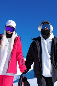 蓄热抗寒防风防水登山服男中性风大码加绒滑雪服HF88-P195控298图片