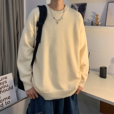 纯色宽松毛衣男女同款针织衫A99-P46，男装针织衫/毛衣，电商D312