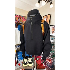 抖音得物高品质二开26春装重磅宽松结构拉链设计高领连帽卫衣W76，男装卫衣，电商A486