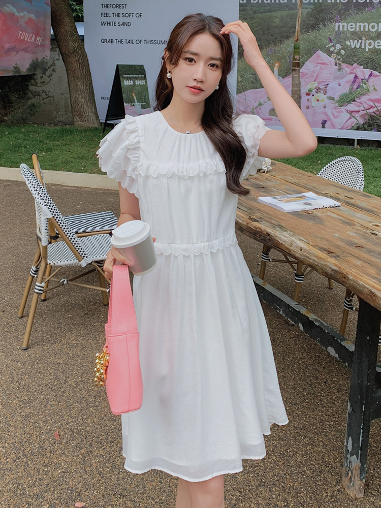 2023法式荷叶边设计精致少女感【现货】082-5079P115K168,女装连衣裙,浙宝192（原082）