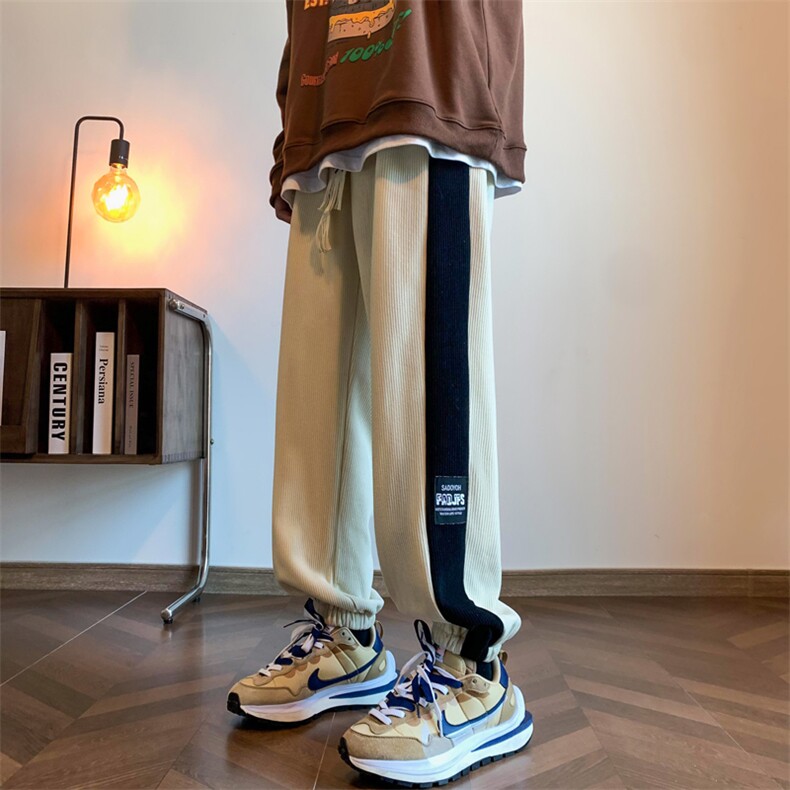 2024冬季重磅棉绒加绒加厚休闲男束脚裤313A-1-NK72-P65控78,男装休闲裤,星座808A-1