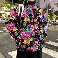 MY204东北新大花加厚保暖风特色棉衣外套棉服面包服男女棉袄，男装棉衣，星座115A(原星座507）